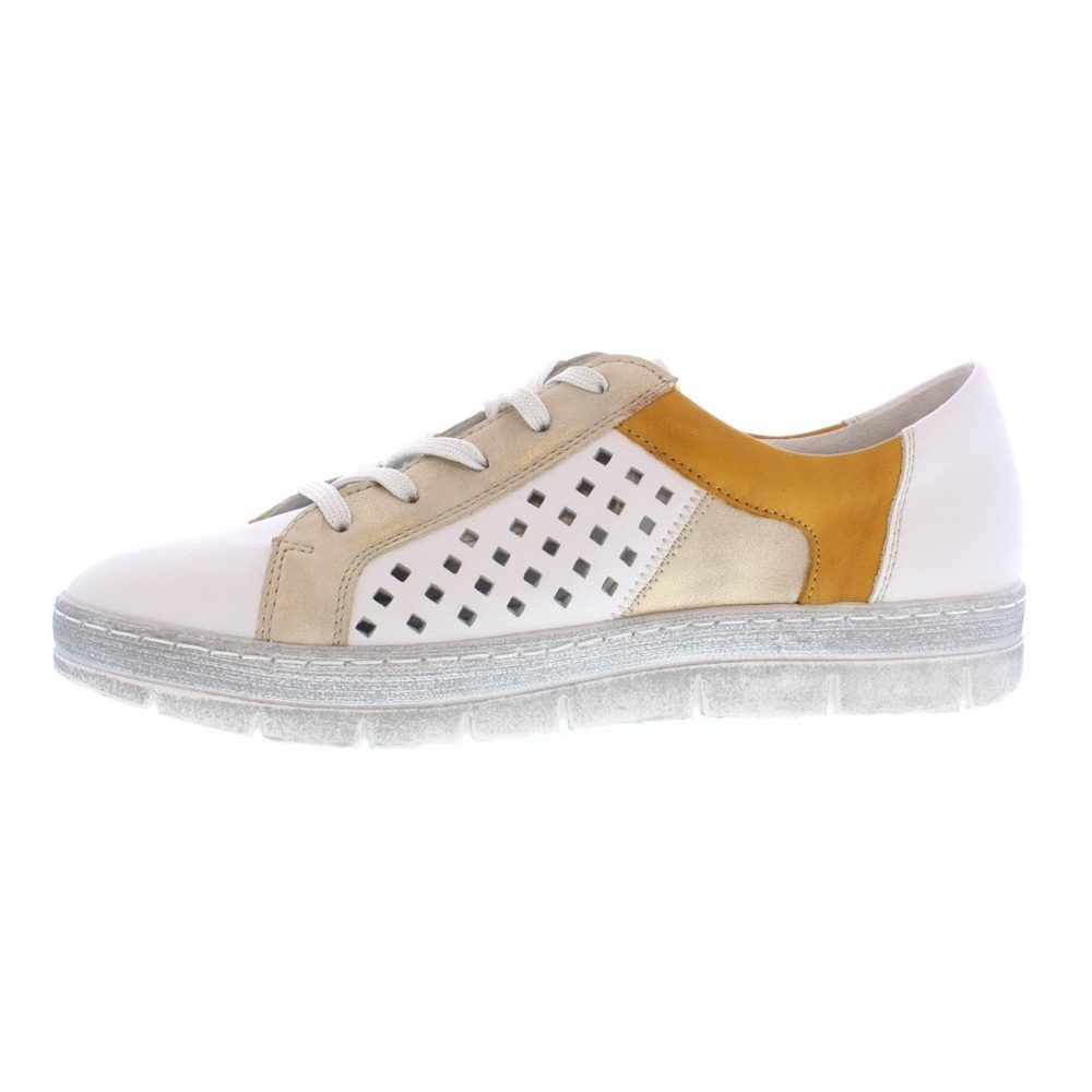 Remonte White Gold Yellow Sneakers D5819-80, size 39 (8)